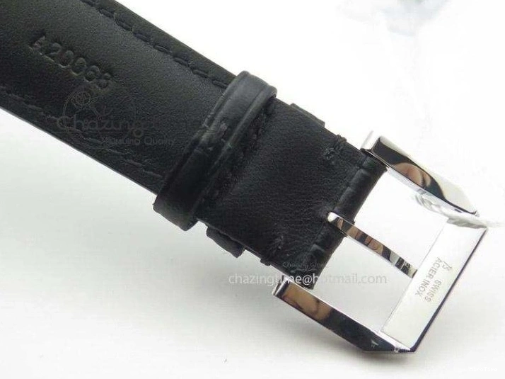 MIROTIME 0425 Portuguese IW545407 Black Dial ZF 1:1 Best Edition On Dark Blue Leather Strap DailyWear 7337